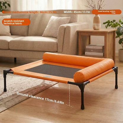 Pet Cot Bed Folding All-season Universal Dogs Cats Breathable Cool Summer Removable Washable Elevated Iron-frame Kennel - Buy  Product on Alibaba.com