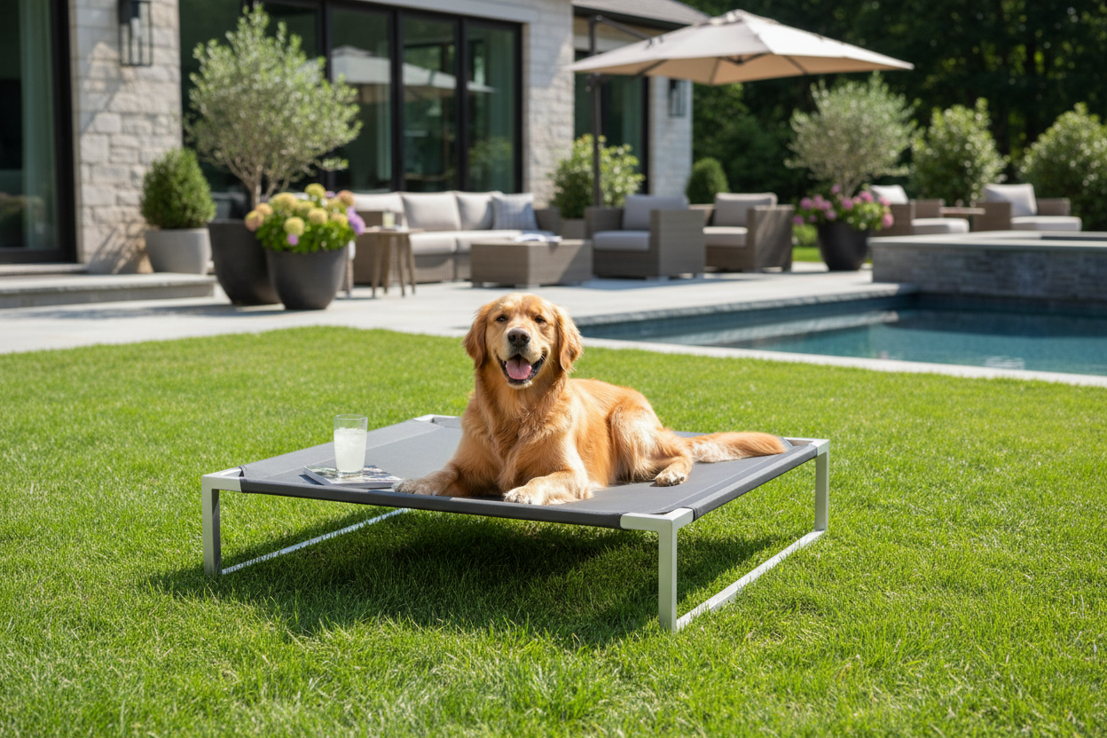 Elevated Folding Pet Cot Bed